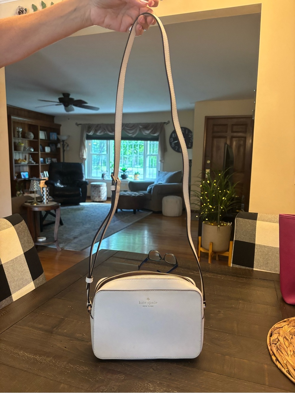 Kate Spade White Leather Crossbody Bag